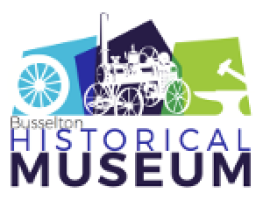 Busselton Museum in the Heritage Butter Factory logo